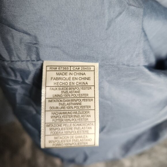 WOMENS BB DAKOTA BY STEVE MADDEN LIGHTWEIGHT FAUX SUEDE MOTO JACKET Full Zip XXL - Picture 7 of 9